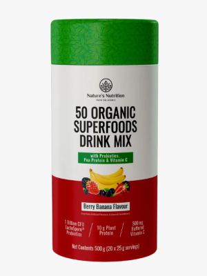 Cricket bat mallet (25) 50 Organic Superfoods Drink Mix