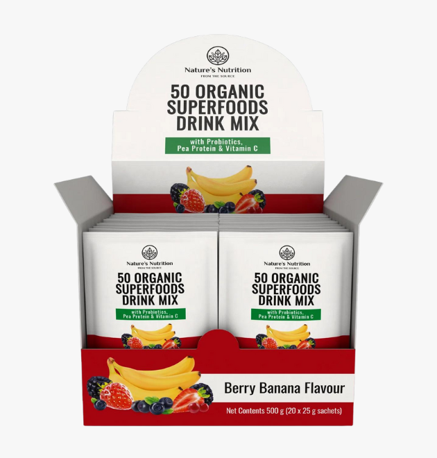 50 Organic Superfoods Drink Mix Box