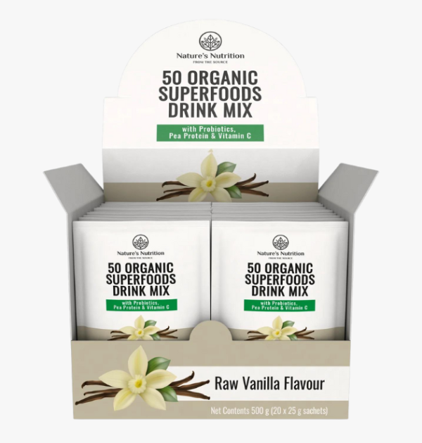 50 Organic Superfoods Drink Mix Box