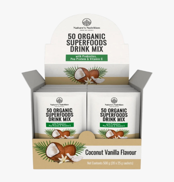 50 Organic Superfoods Drink Mix Box