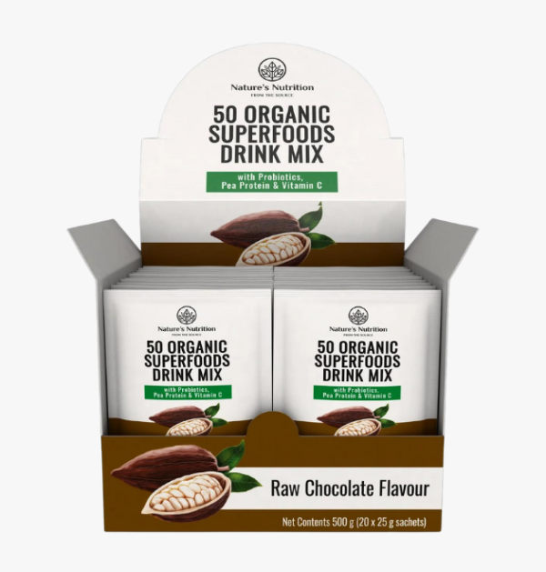 50 Organic Superfoods Drink Mix Box