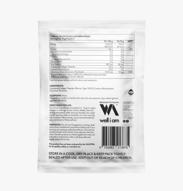 Cricket bat mallet (89) Naked Collagen + Creatine Sachet