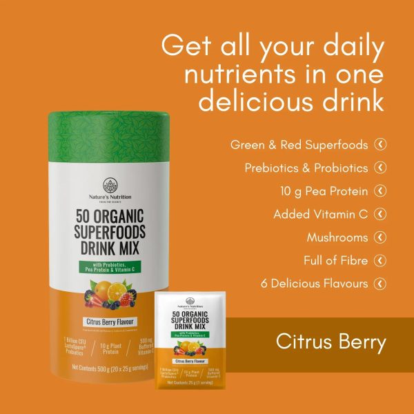 50 Organic Superfoods Drink Mix